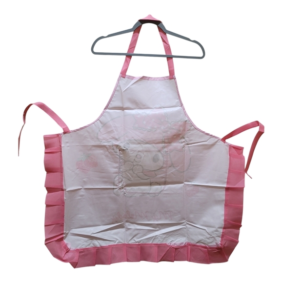 Sanrio '23 Official License My Melody Pink Pleated Hemline Apron w/ Front Pocket - Picture 2 of 9